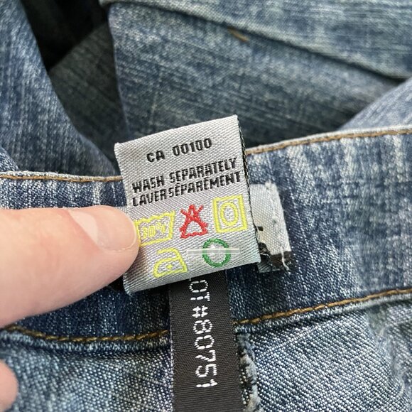 Y2K Request Jeans Juniors 9 Belted Strappy Flared Vintage Mid Rise 2000s Grunge - Picture 5 of 12